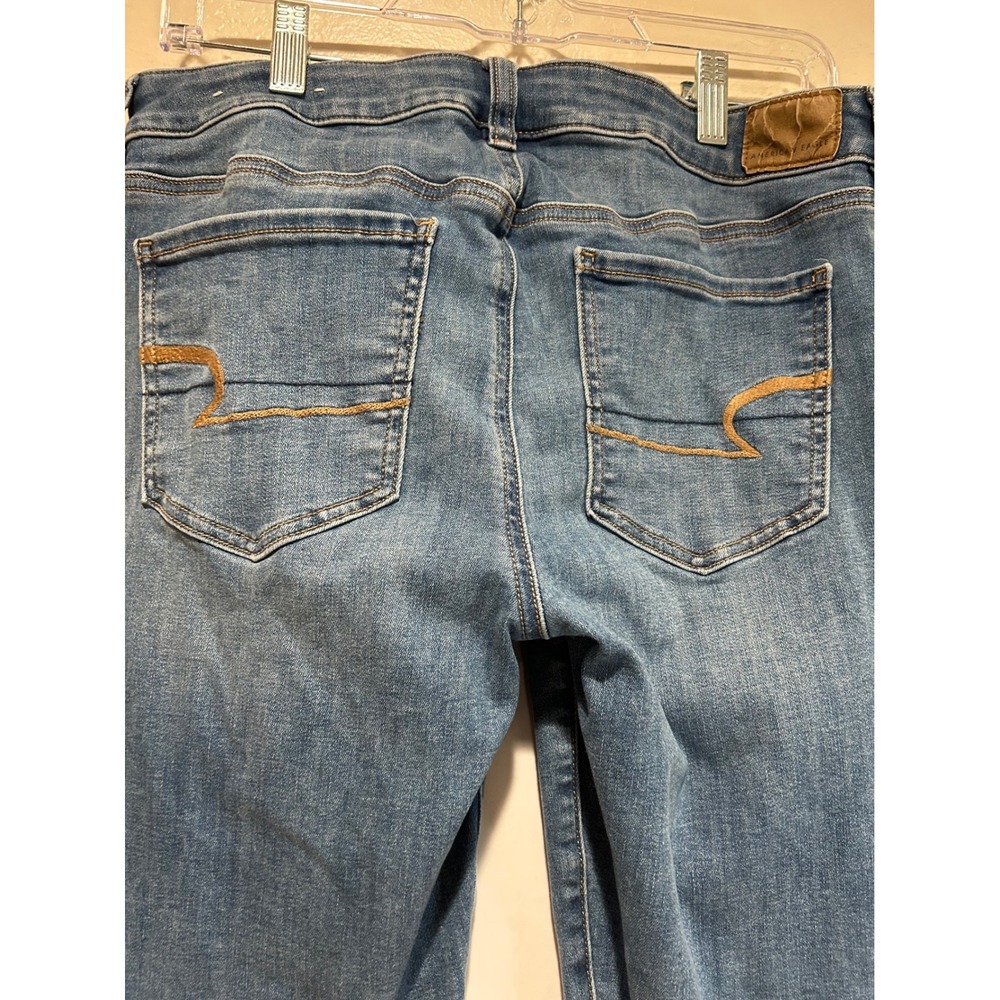 American Eagle Next Level Stretch Jegging Medium Wash Skinny Jeans Womens 10 Reg - Picture 4 of 8